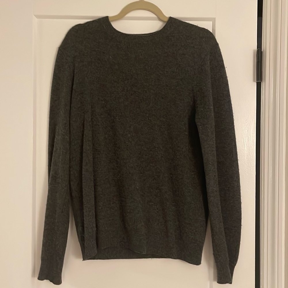 Lincs - Grey Cashmere Sweater - 100% Cashmere - Size Medium